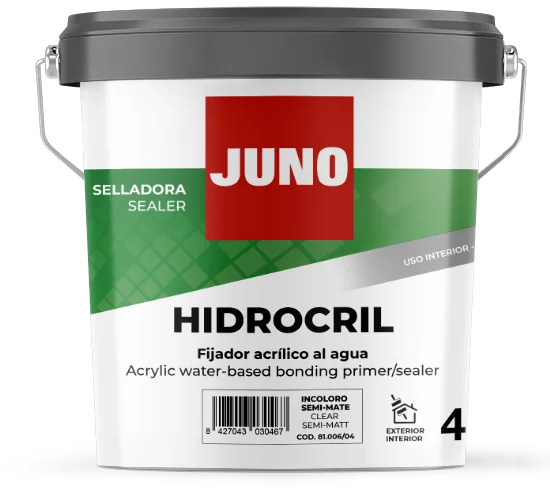 Bote de JUNO HIDROCRIL, fijador acrílico al agua