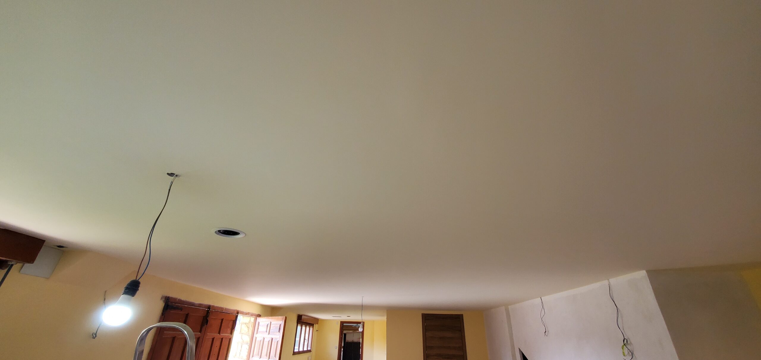 Techo de pladur en blanco